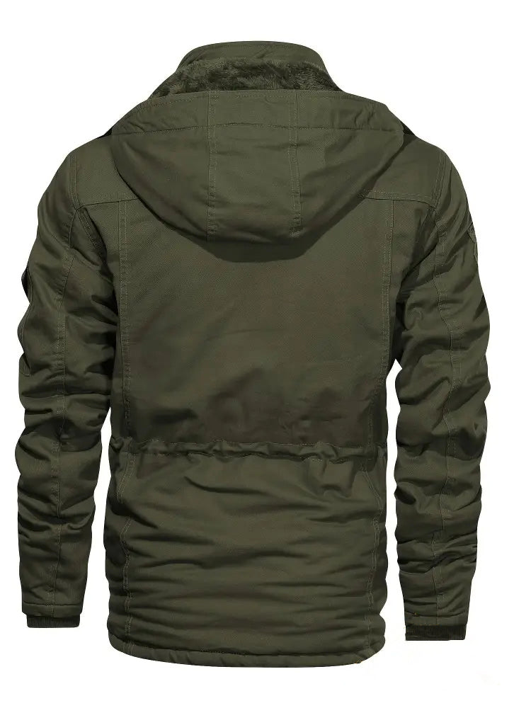 Jaqueta Alpha Fleece Windbreak Masculina Caqui - AlphaCode
