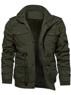Jaqueta Alpha Fleece Windbreak Masculina Caqui - AlphaCode