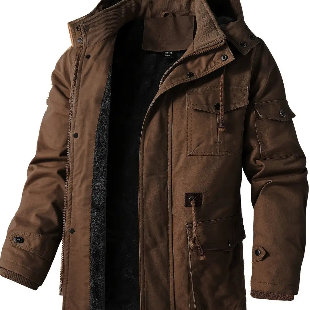 Jaqueta Alpha Fleece Windbreak Masculina Caqui - AlphaCode