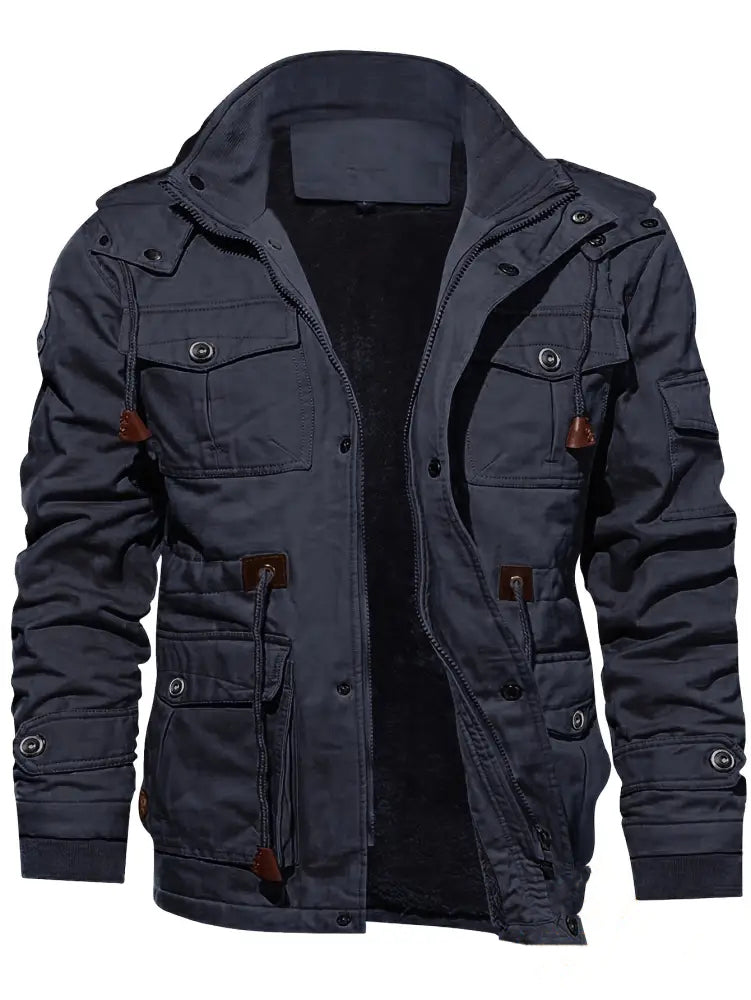 Jaqueta Alpha Fleece Windbreak Masculina Caqui - AlphaCode