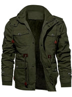 Jaqueta Alpha Fleece Windbreak Masculina Marrom - AlphaCode