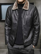 Jaqueta Alpha Fur Collar Preto - AlphaCode