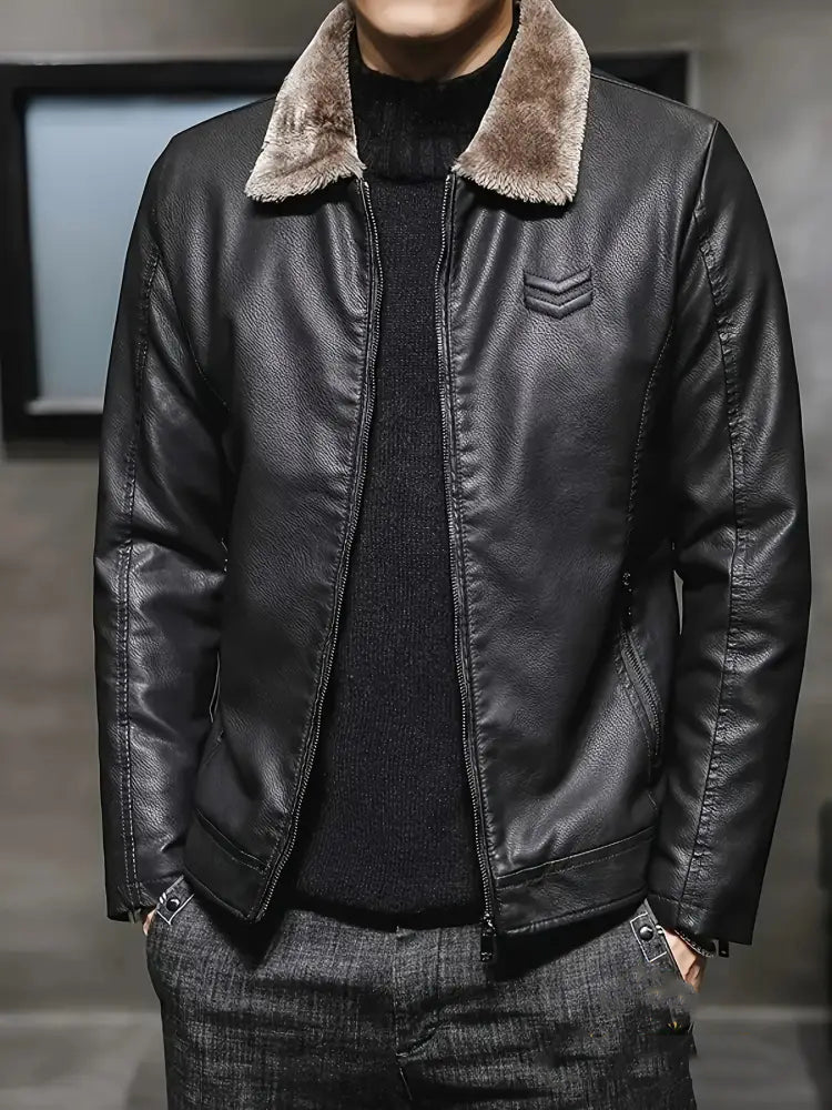 Jaqueta Alpha Fur Collar Preto - AlphaCode