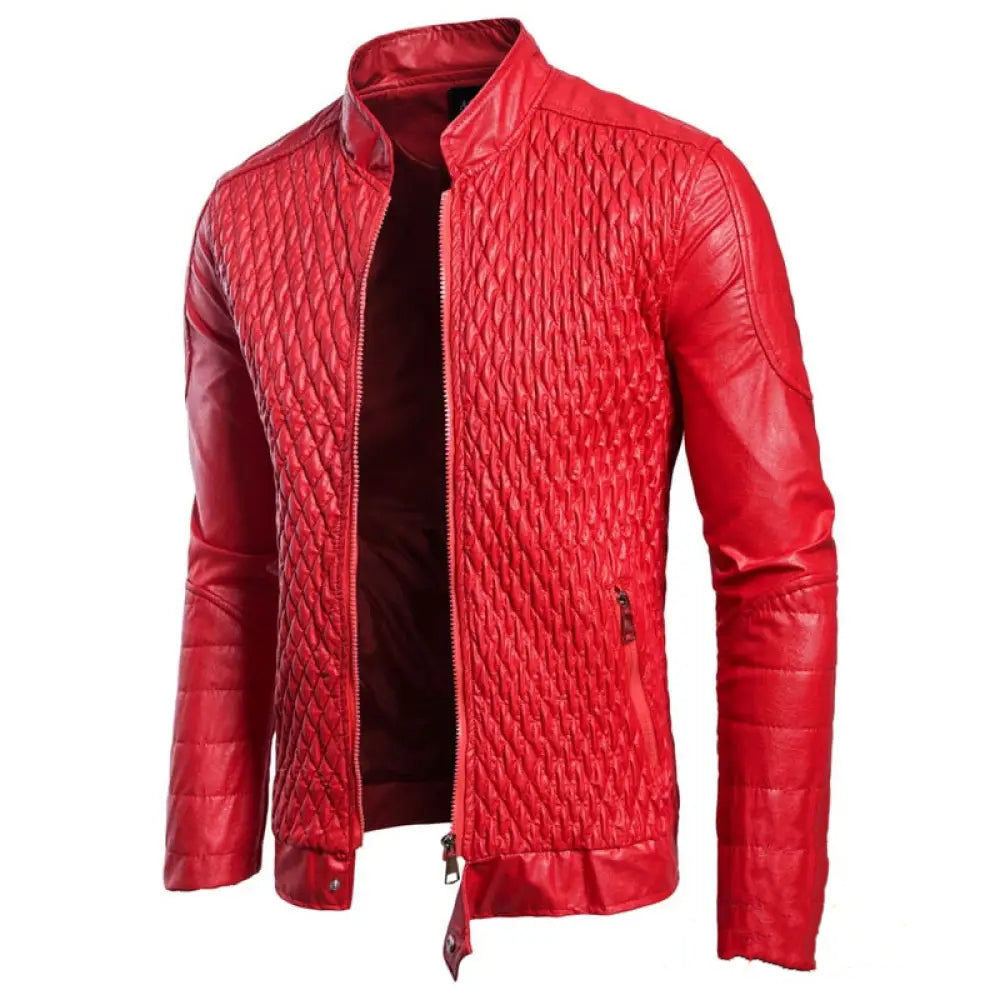 Jaqueta Couro Casual Alpha Leatrer Preto - AlphaCode