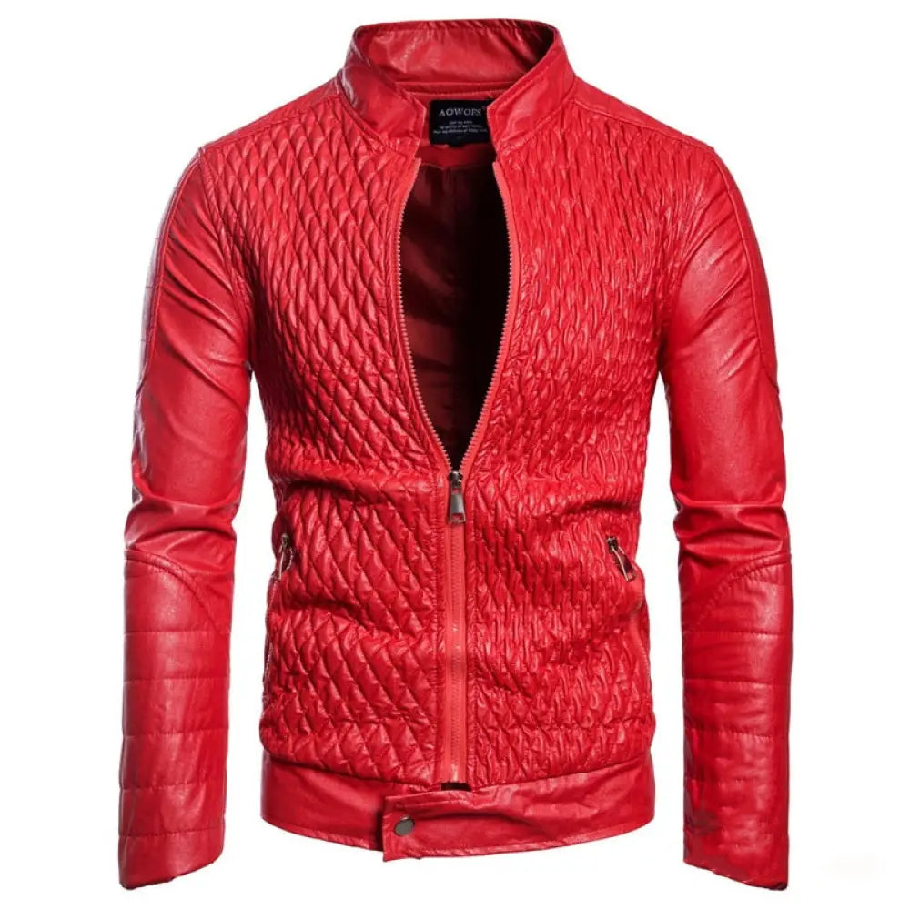 Jaqueta Couro Casual Alpha Leatrer Preto - AlphaCode
