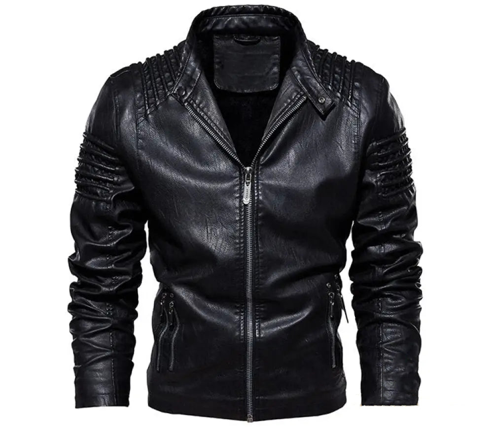 Jaqueta De Couro Alpha Kingdom Preto - AlphaCode