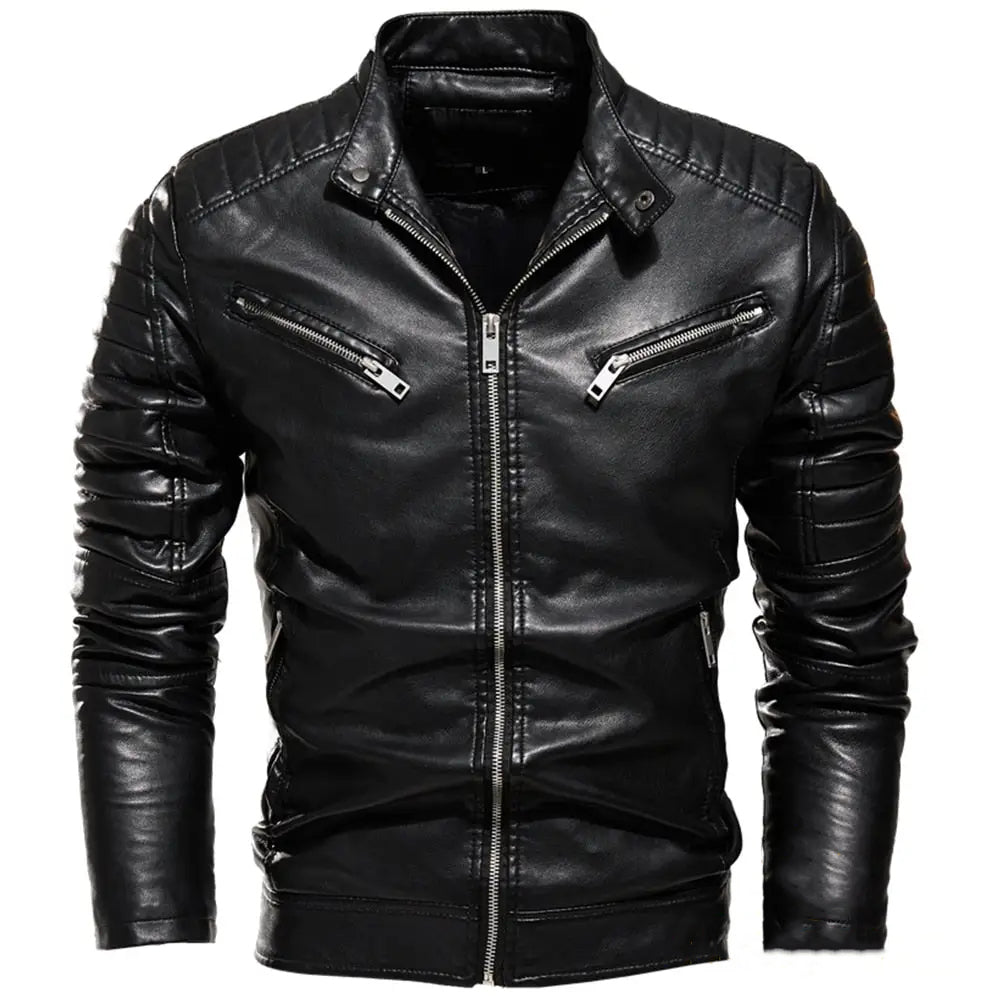 Jaqueta De Couro Alpha Siena Preto - AlphaCode