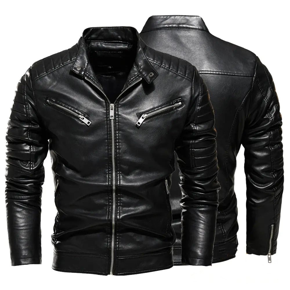 Jaqueta De Couro Alpha Siena Preto - AlphaCode