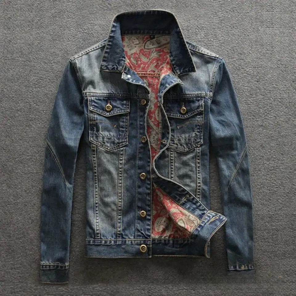 Jaqueta Jeans Alpha Vintage Print - AlphaCode