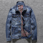 Jaqueta Jeans Alpha Vintage Print - AlphaCode
