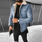 Jaqueta Jeans Masculina Alpha England Preto - AlphaCode
