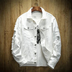 Jaqueta Jeans Slim Autum Branco - AlphaCode