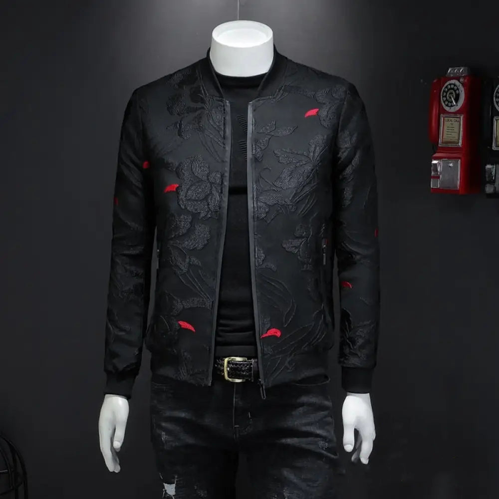 Jaqueta Masculina Alfa Business Bomber Preto - AlphaCode