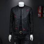 Jaqueta Masculina Alfa Business Bomber Preto - AlphaCode