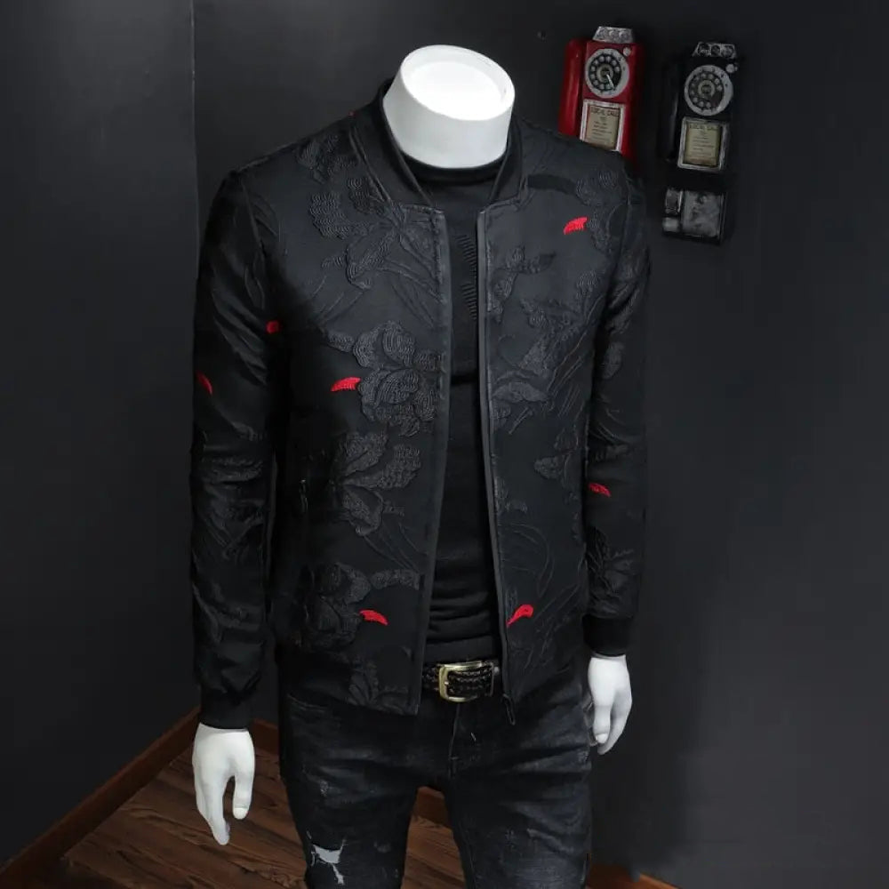 Jaqueta Masculina Alfa Business Bomber Preto - AlphaCode