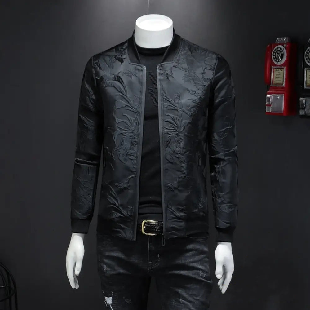 Jaqueta Masculina Alfa Business Bomber Preto - AlphaCode