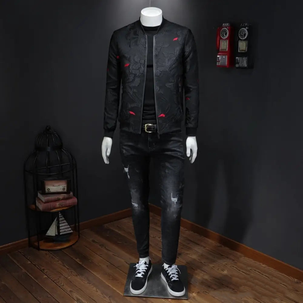 Jaqueta Masculina Alfa Business Bomber Preto - AlphaCode