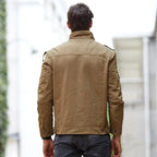 Jaqueta Masculina Alpha Airforce Bege - AlphaCode