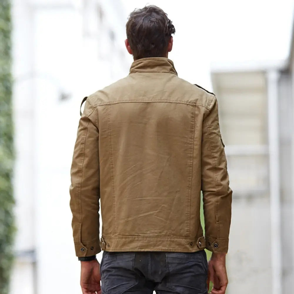 Jaqueta Masculina Alpha Airforce Bege - AlphaCode