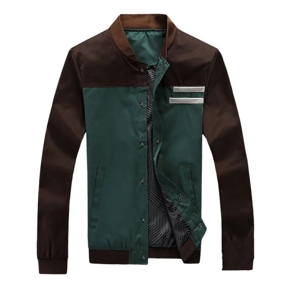 Jaqueta Masculina Alpha Baseball Marrom - AlphaCode
