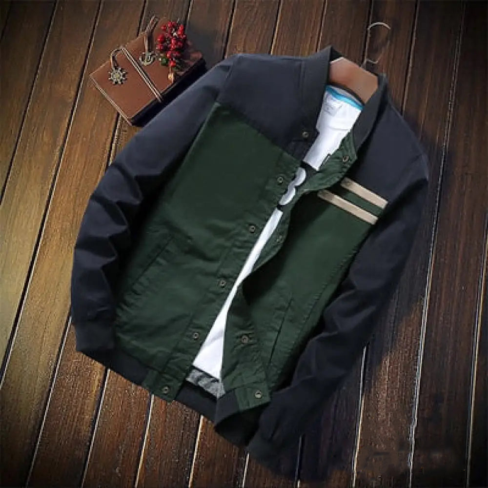 Jaqueta Masculina Alpha Baseball Marrom - AlphaCode