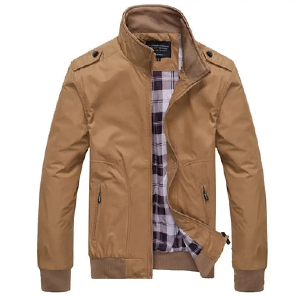 Jaqueta Masculina Alpha Madri Bege - AlphaCode