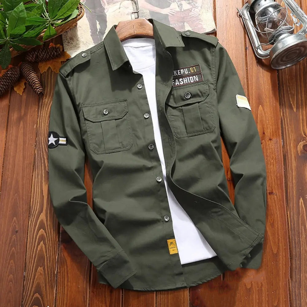 Jaqueta Masculina Alpha Military Azul - AlphaCode