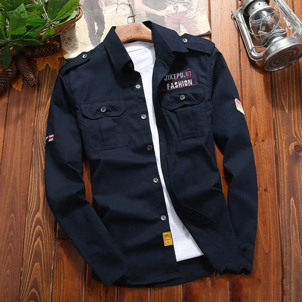 Jaqueta Masculina Alpha Military Bege - AlphaCode