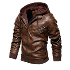 Jaqueta Masculina Couro Alpha Dever Bege - AlphaCode
