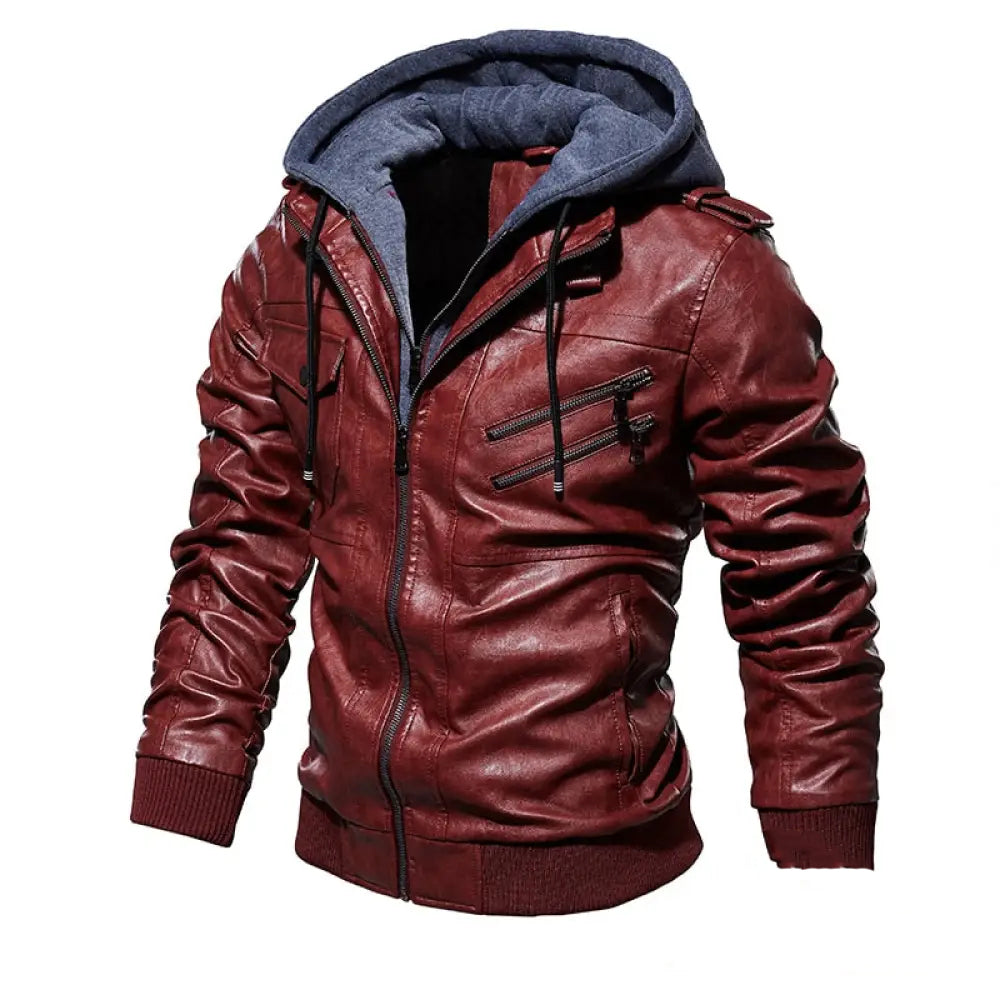 Jaqueta Masculina Couro Alpha Dever Marrom - AlphaCode