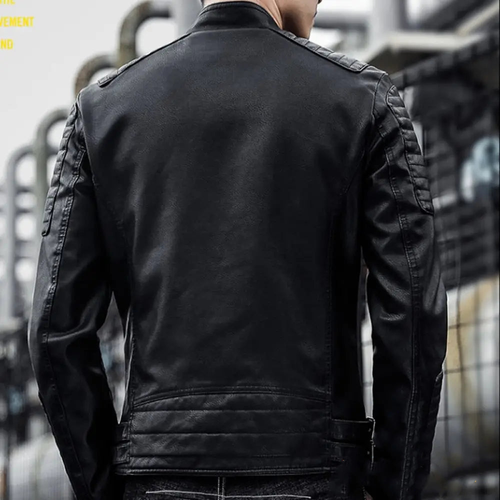 Jaqueta Masculina Couro Alpha Istambul Preto - AlphaCode