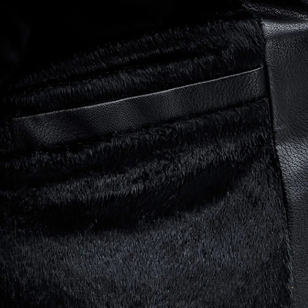 Jaqueta Masculina Couro Alpha Istambul Preto - AlphaCode