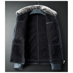 Jaqueta Masculina Couro Vintage Alpha Preto - AlphaCode
