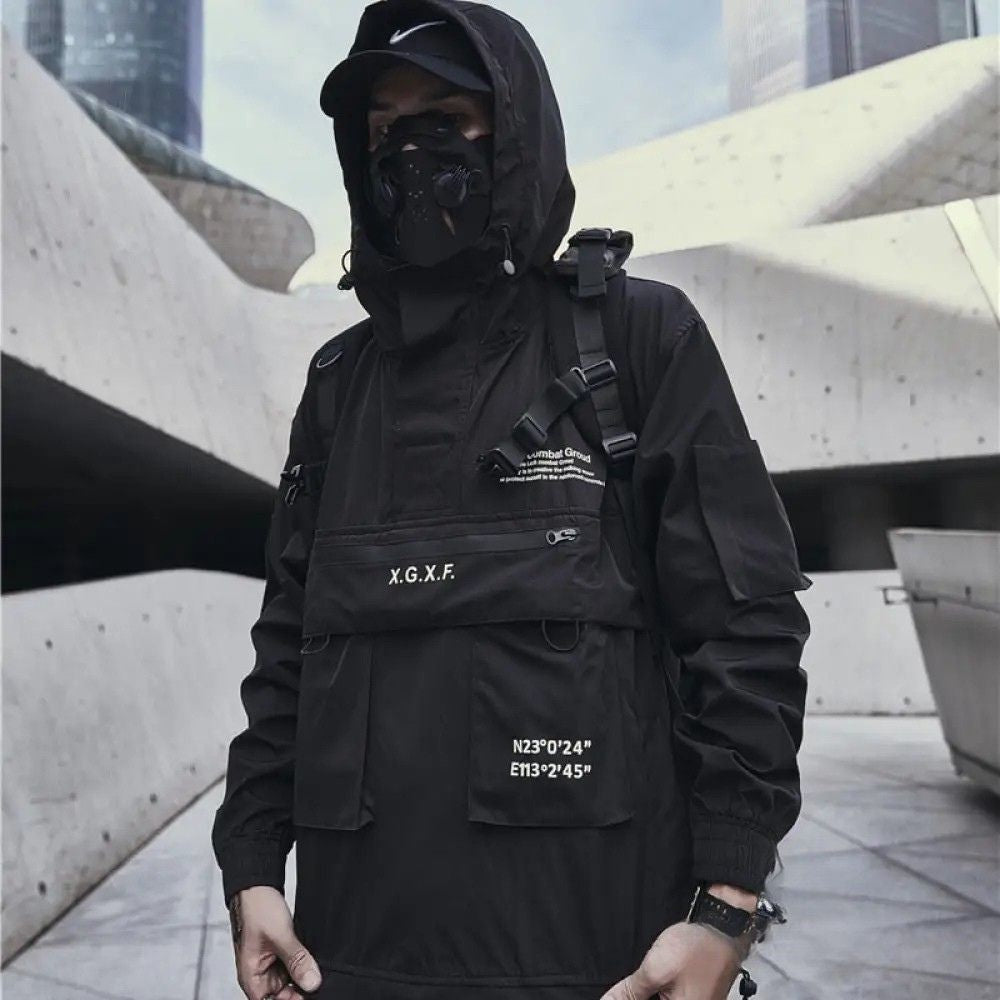 Jaqueta Streetwear Alpha Preto - AlphaCode