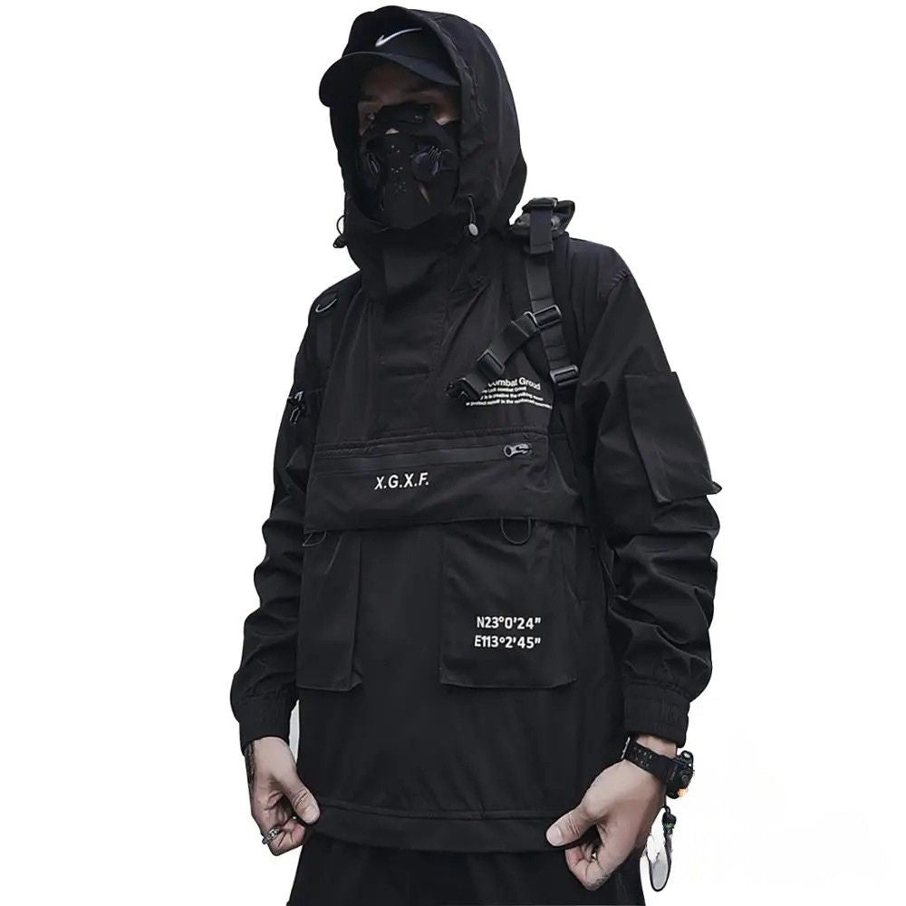 Jaqueta Streetwear Alpha Preto - AlphaCode