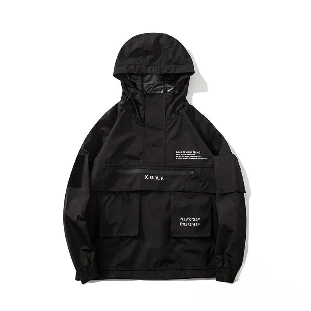 Jaqueta Streetwear Alpha Preto - AlphaCode