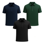 Kit Camisa Polo Alpha Gelato Compre 1 Leve 3 Promocao Branco - AlphaCode