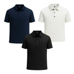 Kit Camisa Polo Alpha Gelato Compre 1 Leve 3 Promocao Branco - AlphaCode