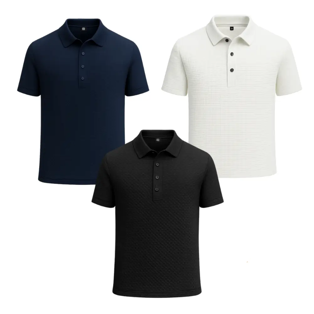 Kit Camisa Polo Alpha Gelato Compre 1 Leve 3 Promocao Branco - AlphaCode