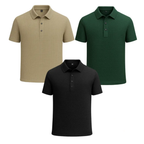 Kit Camisa Polo Alpha Gelato Compre 1 Leve 3 Promocao Branco - AlphaCode