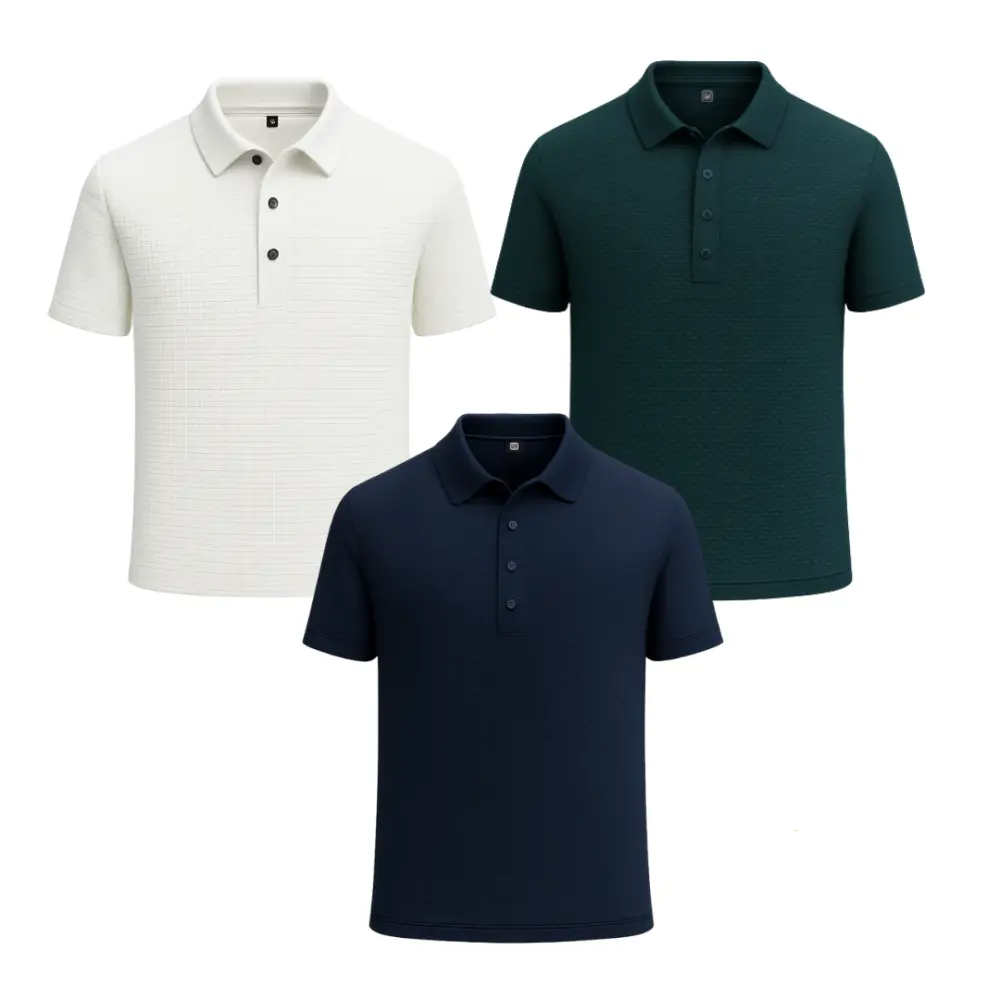 Kit Camisa Polo Alpha Gelato Compre 1 Leve 3 Promocao Branco - AlphaCode