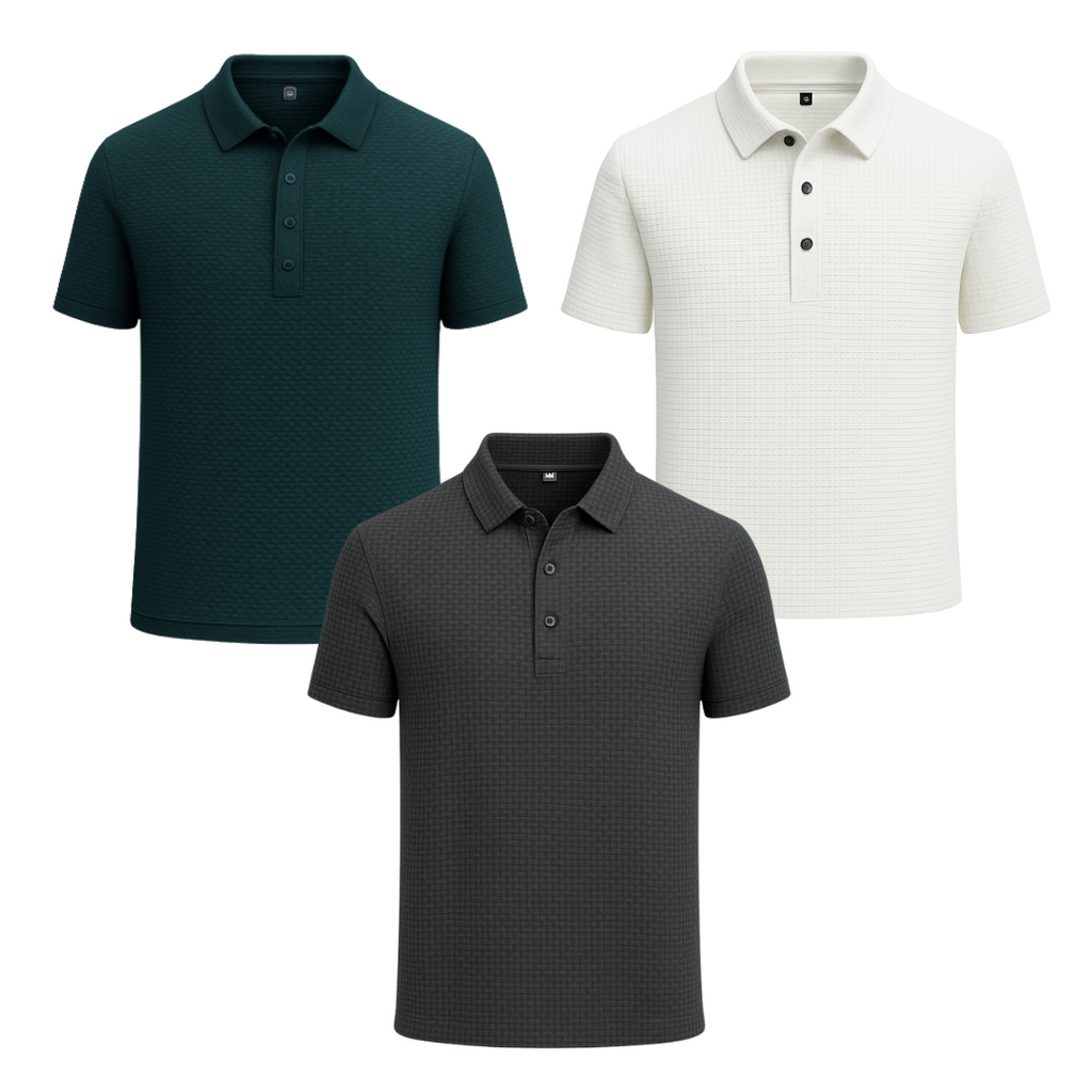 Kit Camisa Polo Alpha Gelato Compre 1 Leve 3 Promocao Branco - AlphaCode
