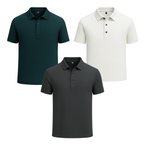 Kit Camisa Polo Alpha Gelato Compre 1 Leve 3 Promocao Branco - AlphaCode