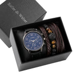 Kit Conjunto Masculino Relogio Mais Pulseiras Straper Alpha - AlphaCode