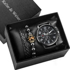 Kit Masculino Alpha Relogio Mais Pulseira Numbols - AlphaCode