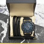 Kit Masculino Relogio Mais Pulseira Alpha - AlphaCode