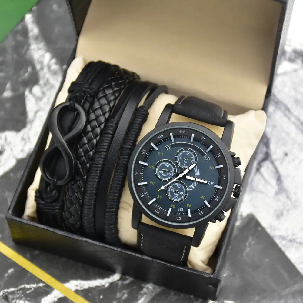Kit Masculino Relogio Mais Pulseira Alpha - AlphaCode