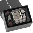 Kit Masculino Relogio Mais Pulseira Alpha Personality - AlphaCode