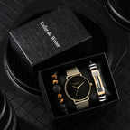Kit Masculino Relogio Mais Pulseiras Alpha - AlphaCode