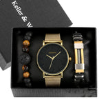 Kit Masculino Relogio Mais Pulseiras Alpha - AlphaCode